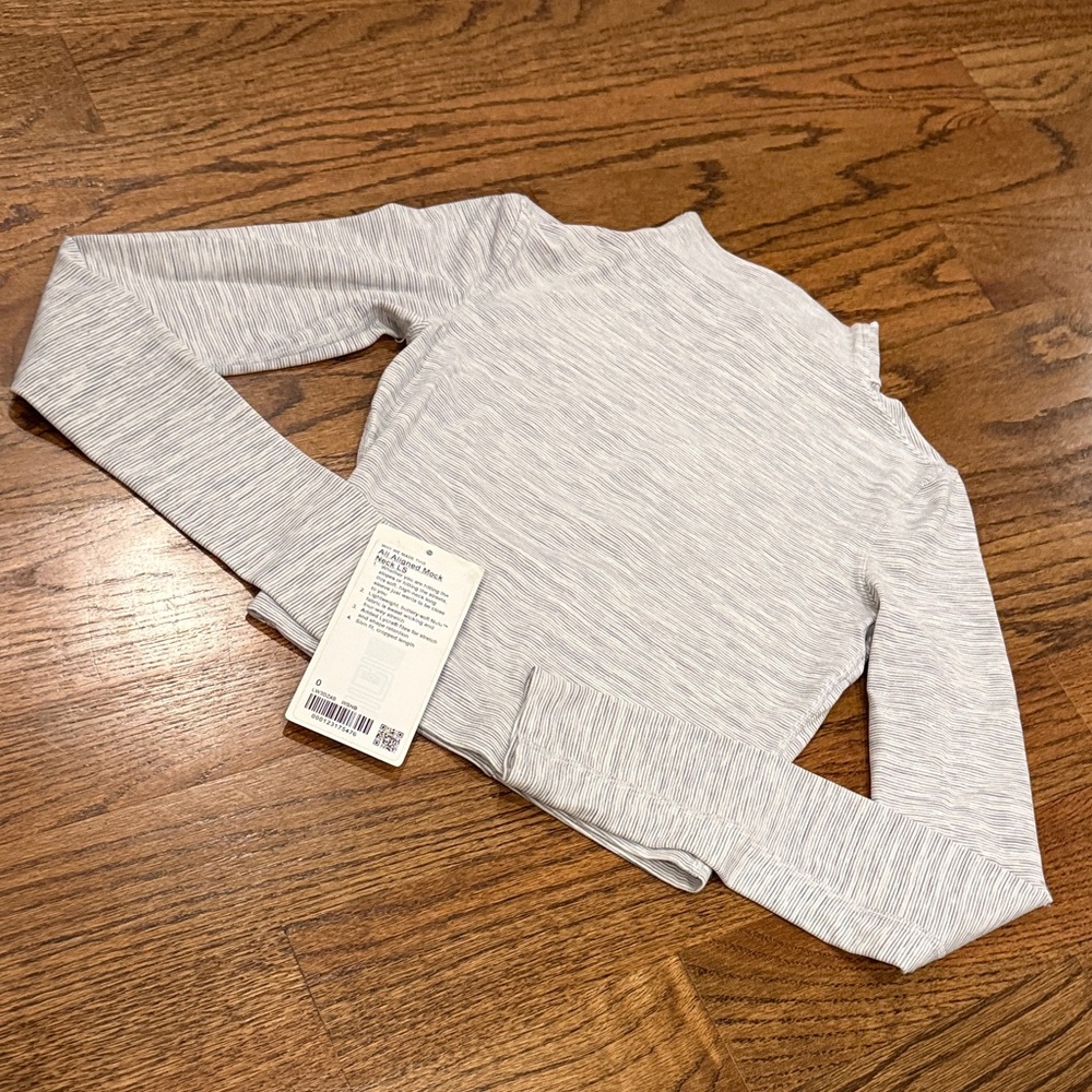 Lululemon All Aligned Cropped Mock Neck-Sz 0-Worn Once